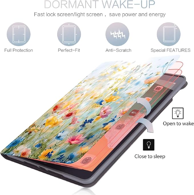 Case for Samsung Galaxy Tab S10 FE Plus 13.1 Inch 2025 Model (SM-X620/X626)Slim Folding Stand Cover with Auto Wake/Sleep for Samsung Galaxy Tab S10 FE Plus ，Painting Autumn Trees