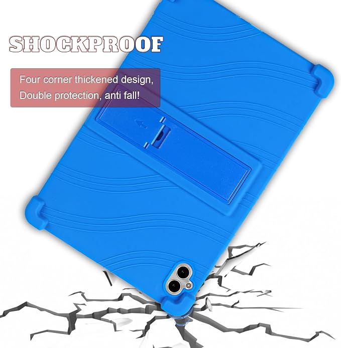 ATOOZ for Boost Celero 5G Tablet Case 10.95 Inch 2025Soft Silicone Shockproof Kids Case for Celero 5G Tablet 11 Inch with PC Stand (Black)