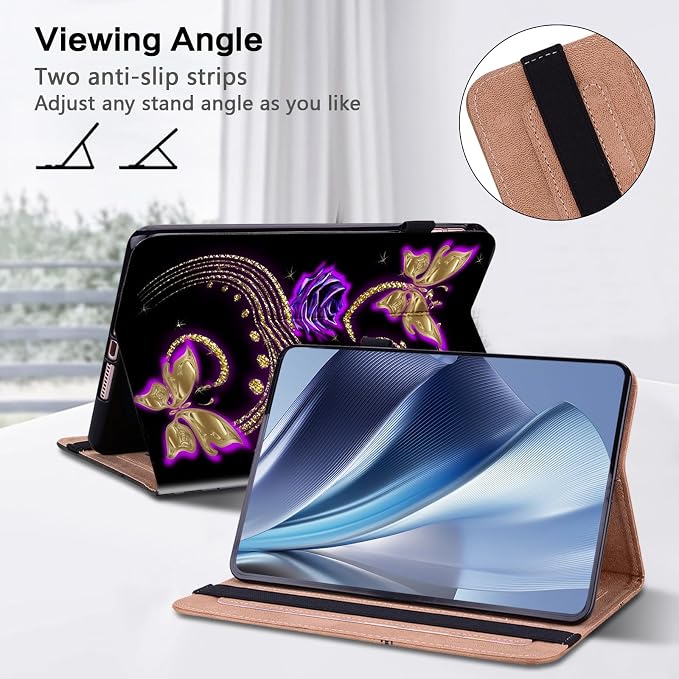 ALILANG Case for Google Pixel Tablet 11 Inch 2023 with Stylus Folio Book Style Shockproof Folding Stand Cover for Google Pixel Tablet Case -Black Horse