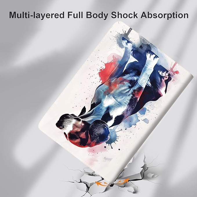 Case for iPad (A16) 11th Generation 11 Inch (2025) iPad 10th Generation 10.9 Inch (2022)，Slim Fit Foldable Standing Cover Case with Auto Sleep/Wake ，Moth Moon