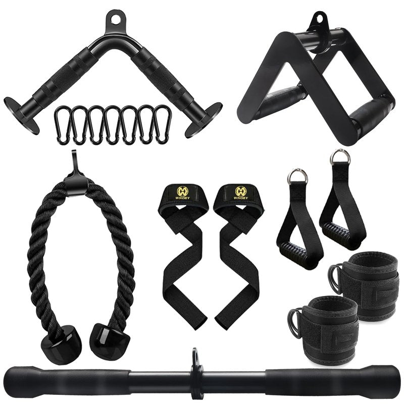 WNOEY LAT Pulldown Attachments, Cable Machine Attachment Gym Accessories, Cable Attachments for Gym, Home Gym Accessories