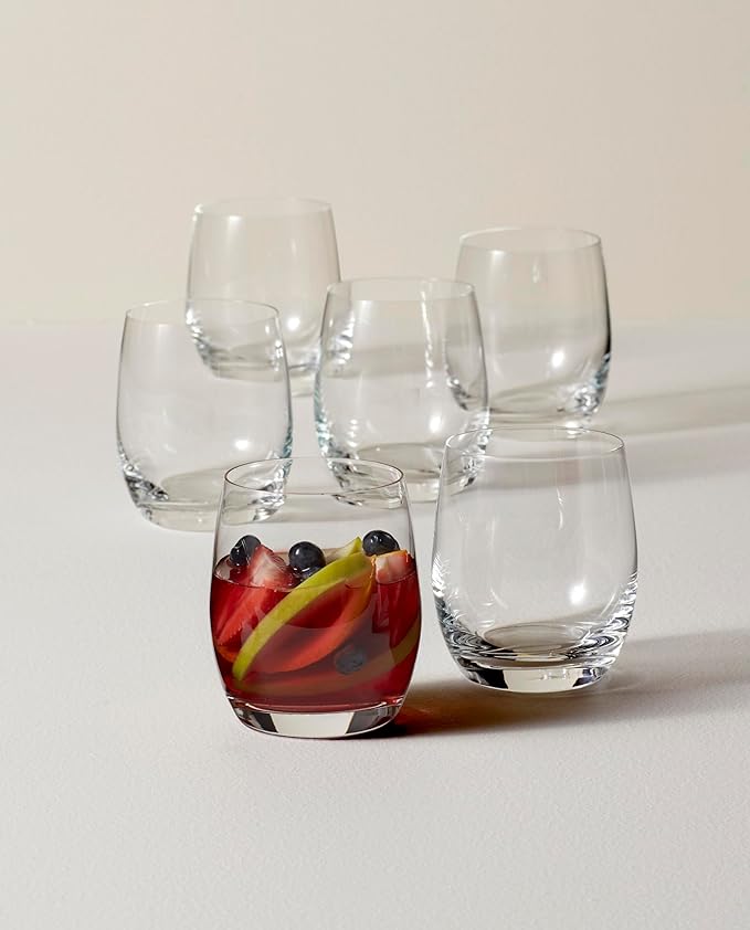 Lenox Tuscany Classics Small Tumbler Set, Buy 4 Get 6, 3.30 LB, Clear,12 Ounce
