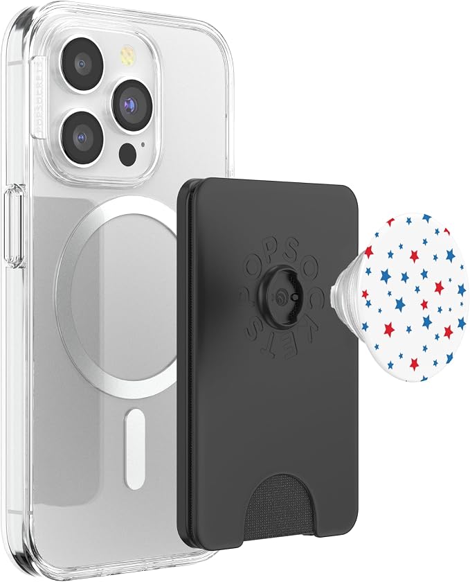 Red White And Blue Stars And Stripes Cute Patriotic USA PopSockets Adhesive PopGrip