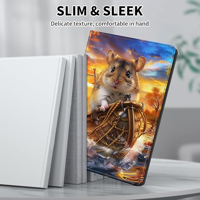 Case for Microsoft Surface Pro 11/10 / 9 13 InchPU Leather Cute Slim Folio Adjustable Stand Cover Case for Surface Pro 11th Edition AIAutumn Red Forest
