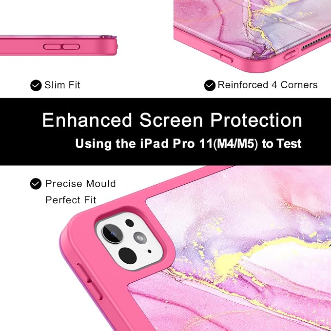 Soke Case for iPad Pro 11 Inch (M5 2025/M4 2024) - Book Black | Built-in Apple Pencil Slot Auto Sleep/Wake Lightweight Protective Cover
