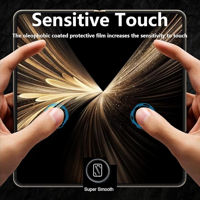 for iPhone 17 Pro Max Back Screen Protector Flexible Film Not Glass with Camera Lens Protector 2+2 Pack Self-Healing Anti Scratch HD Clear Soft TPU Protective Hydrogel Film