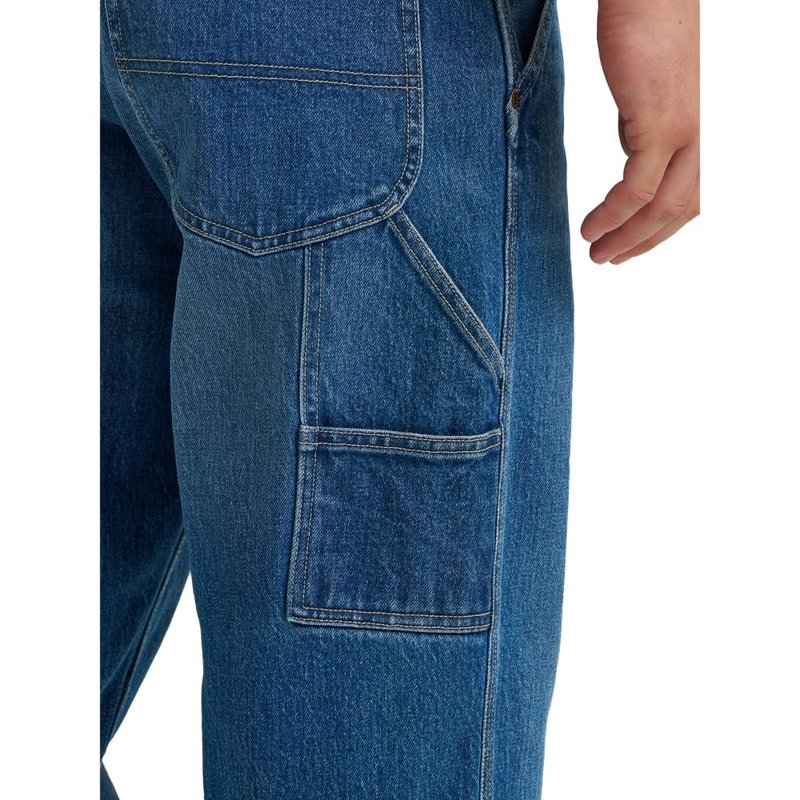 Lee Men's Legendary Workwear Carpenter Jean, Painters Blue, 36W x 32L