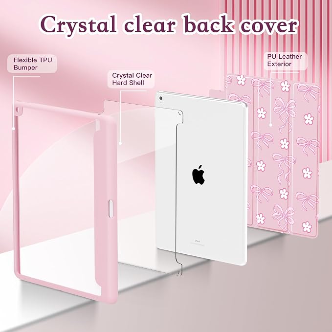 CISSOOK Compatible with iPad 9th/ 8th/ 7th Generation Case 10.2 Inch (2021/2020/2019 Release) Protective Shell with Pencil Holder Astronaut