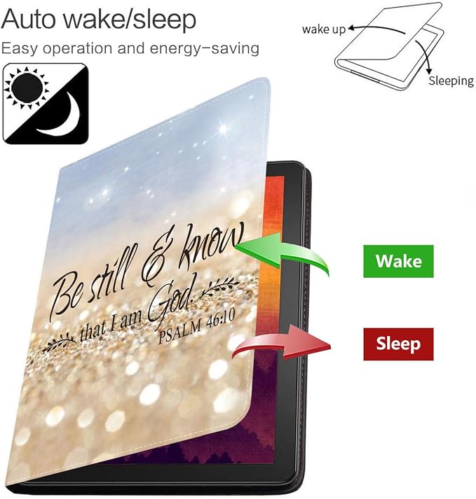 Case for Samsung Galaxy Tab S10 Lite/ S10 FE/ S9 FE 5G 10.9 Inch/ S9 11 Inch - Slim PU Leather Folding Stand Folio Cover with Auto Sleep/Wake American Flag &amp Bullets