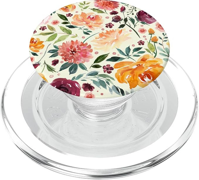 Watercolor Flower Garden Botanical Art PopSockets Adhesive PopGrip