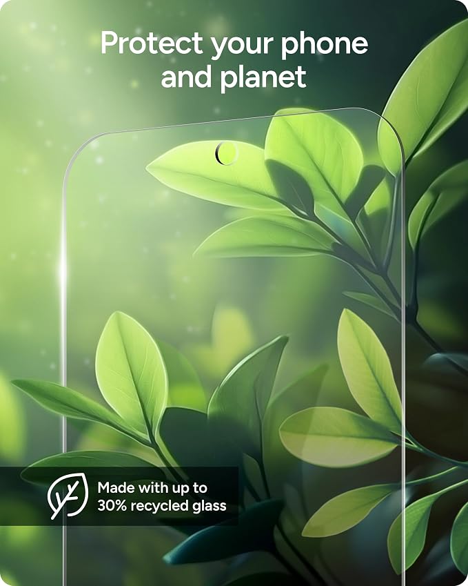 ZAGG Glass Elite Google Pixel 10a Screen Protector - 5x Stronger Aluminosilicate Protection Tempered Glass ClearPrint Technology Easy Install Case Friendly Sustainable Recycled Materials