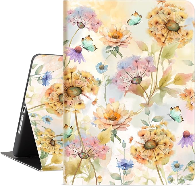 Lokigo Case for iPad 9th/8th/7th Gen 10.2 Air 3rd/Pro10.5 Aurora Forest | Protective Folio Soft Back Cover Pencil Holder for Teens/Students/Office Staffs 4 Angles Viewing Stand Auto Wake/Sleep