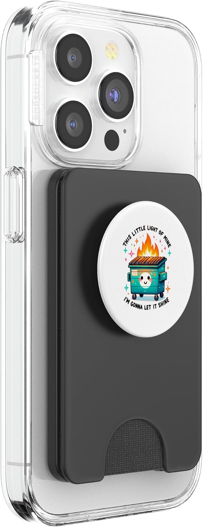 Snarky Dumpster Fire PopSockets Adhesive PopGrip