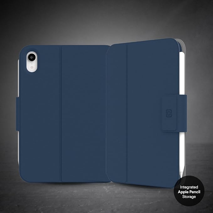 Incipio - SureView Protective Folio Case for iPad 10th Gen Lightweight Slim Cover with Adjustable Stand Scratch Protection (Black)