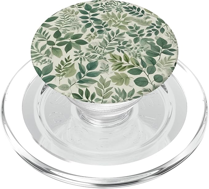 Sage Garden Green Floral Leaves PopSockets Adhesive PopGrip