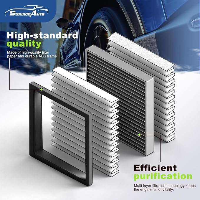 Engine & Cabin Air Filter for Honda Civic 2016-2026 2.0L, HR-V 2023-2026 HRV