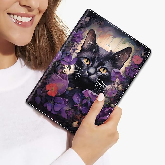 Case for iPad (A16) 11th Generation 11 Inch 2025 / iPad 10th Generation 10.9 Inch 2022 Ultra-Thin Multi-Angle Protective Cover with Auto Sleep/Wake A Dark Horse