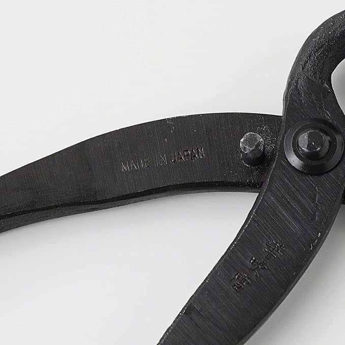 Wazakura Hand Forged Bonsai Root Cutter MADE IN JAPAN 6.7 inch (170 mm), Black Carbon Steel Bonsai Tree Cutter for Branch and Roots, Multipurpose Japanese Gardening Tools