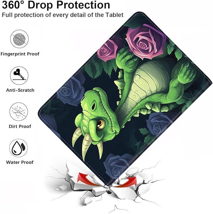 Case for Samsung Galaxy Tab S10 Lite/ S10 FE/ S9 FE 5G 10.9 Inch/ S9 11 Inch - Slim PU Leather Folding Stand Folio Cover with Auto Sleep/Wake - African American Girl