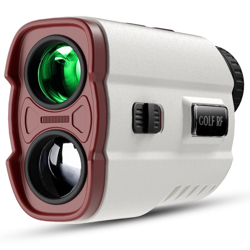 APTGRF Golf Rangefinder with Slope and Pin Flagpole Lock Vibration, 1000 Yards Range Finder, External Slope Switch, Golf Tournament Legal, Rechargeable Battery, Magnetic Stripe, 6X Magnification