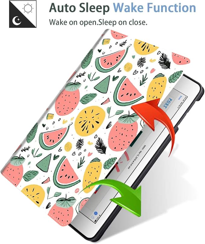 Case for iPad (A16) 11th Generation 11 Inch (2025) iPad 10th Generation 10.9 Inch (2022)，Slim Fit Foldable Standing Cover Case with Auto Sleep/Wake ，Red Moon Japanese Landscape