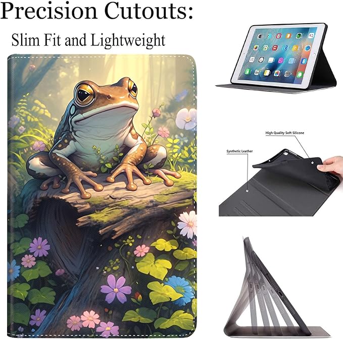 Case for New iPad (A16) 11th Generation 11 Inch 2025for iPad 10th Generation 2022 10.9 Inch Multi-Angle Stand Smart Cover Shockproof with Auto Wake/Sleep Baby Dragon
