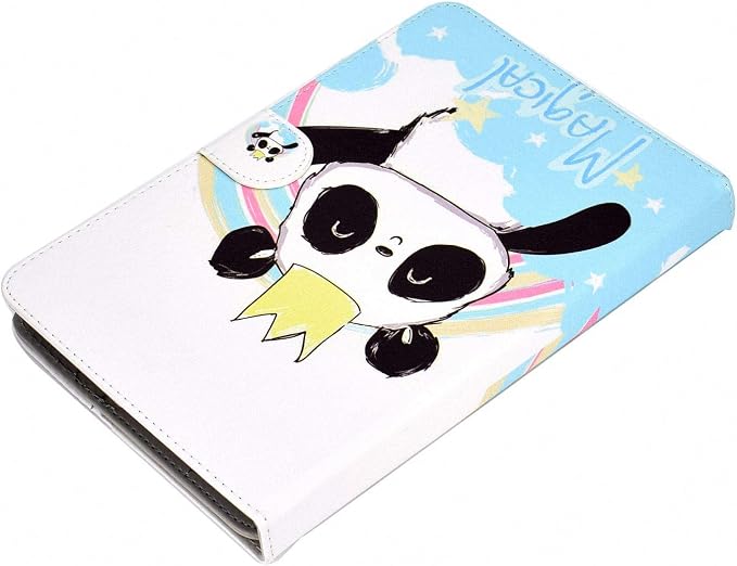 Universal 7 Inch Tablet Case Techcircle Ultra Slim Lightweight PU Leather Stand Folio Flip Wallet Protective Shell Case [Card Slots] [Magnetic Closure] for All 7 Android Tablet PC Cherry Blossom