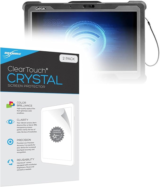 BoxWave Screen Protector Compatible with Getac A140 - ClearTouch Anti-Glare (2-Pack) Anti-Fingerprint Matte Film Skin for Getac A140 Getac A140 S410