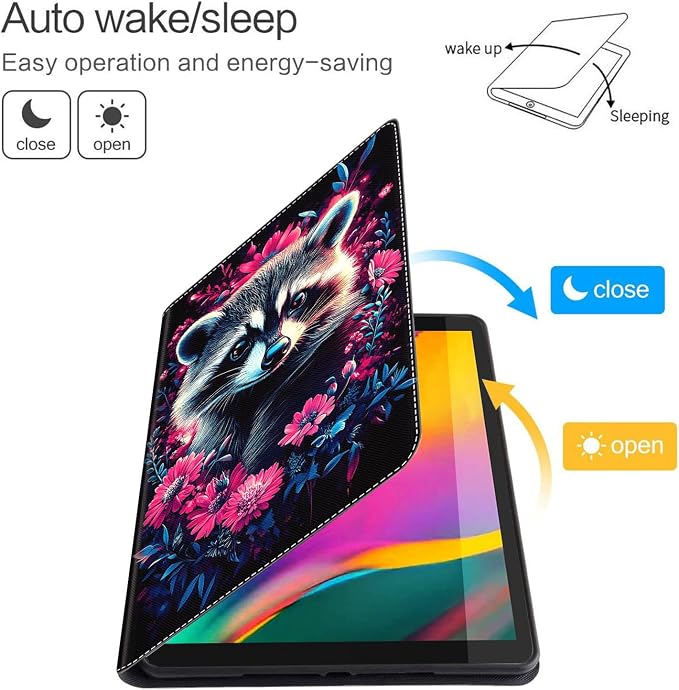 Case for New iPad (A16) 11th Generation 11 Inch 2025 for iPad 10th Generation 10.9 2022 Multi-Angle Smart Stand Cover Auto Sleep/Wake Halloween Panda Wizard and Pumpkin