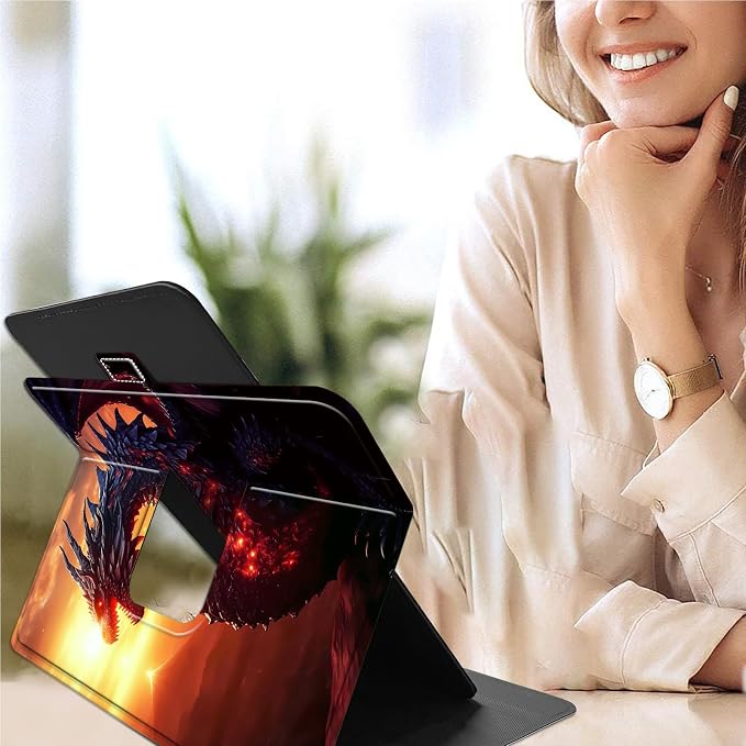 for Google Pixel Tablet Case 2023 Universal Tablet CaseSlim PU Leather Multi-Angle Viewing Cover with 360 Degree Rotatable Kickstand forPixel Tablet 2023 11-inchBlue Wolf
