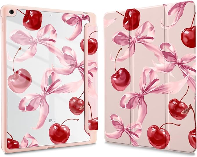 Joyland Leopard Print for iPad 10th Generation Case 10.9 inch 2022/iPad (A16) 11th Gen 11 2025Built-in Pencil Holder with Shockproof Cover Clear Transparent Back Shell Auto Wake/SleepBlack