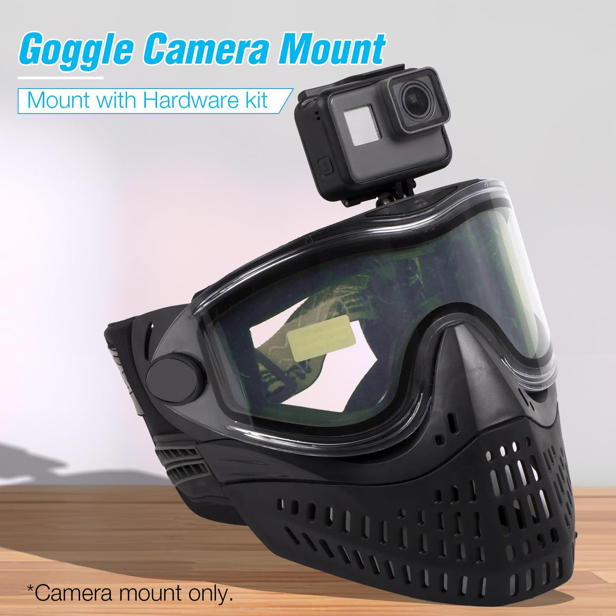 Hixeto Goggle Camera Mount - Durable Paintball Mask Mount for Dynamic Filming