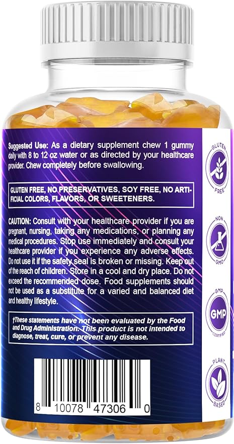Vitamatic 2 Pack Milk Thistle Gummies- 10000 mg Equivalent Per Serving (from 50:1 Extract 200 mg)- Liver Detox & Anti Oxidant Health - Min. 80% Silymarin Flavonoids - 60 Pectin Based Gummies