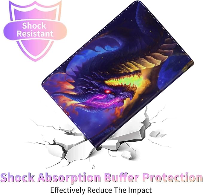 Case for Samsung Galaxy Tab A9 Plus 11 Inch 2023 Durable Shockproof Protective Cover for Samsung Tablet A9+ 11 / 10.9 (SM-X210/X216/X218)，Blue Dragon