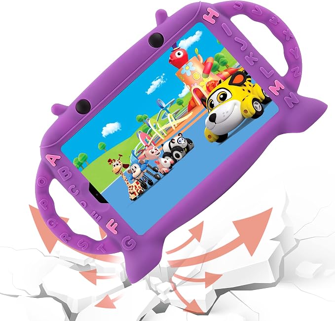 Case for Samsung Galaxy Tab A 8.4 SM-T307 (2020) - Shockproof Silicone Kids Friendly Soft Protective Cover with Handles for Galaxy Tab A 8.4 2020 Release - Stands on Its Own (Blue)