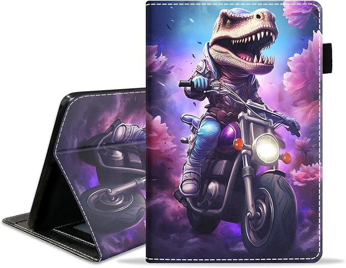 Case for Amazon Kindle Fire 7 Tablet (7 Display 12th Generation 2022 Release) Slim PU Leather Stand Folio Cover with Card Slot &amp Auto Wake Sleep Abstract Paint Butterfly