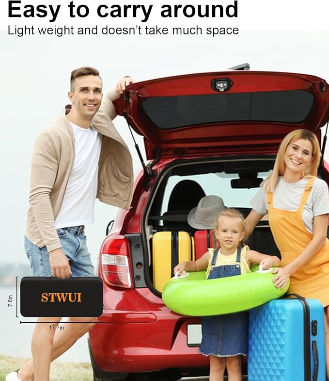 STWUI Projector Screen with Stand - 100 Inch Outdoor Projector Screen Portable Projector Screens 16:9 4K HD Outdoor Movie Screen with Carry Bag Can Enioy Home Theater Projection Screen