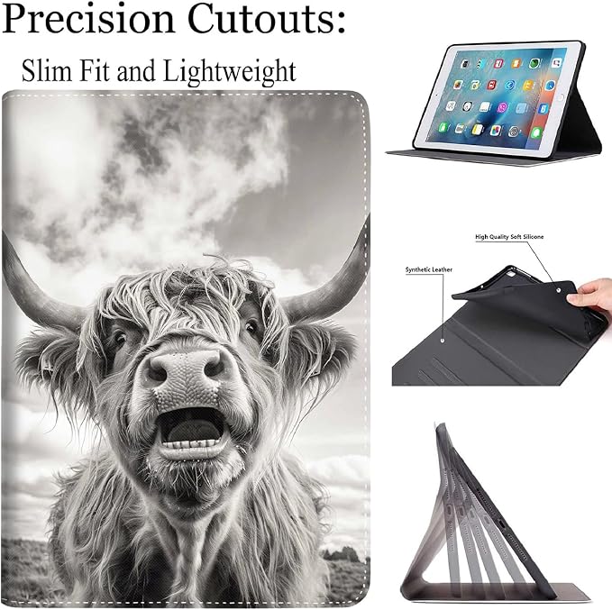 Case for New iPad (A16) 11th Generation 11 Inch 2025for iPad 10th Generation 2022 10.9 Inch Multi-Angle Stand Smart Cover Shockproof with Auto Wake/Sleep ，Starry Sky