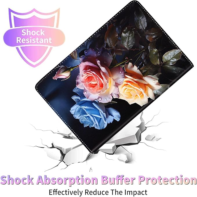 Case for New iPad (A16) 11th Generation 11 Inch 2025for iPad 10th Generation 2022 10.9 Inch Multi-Angle Stand Smart Cover Shockproof with Auto Wake/Sleep Baby Dragon