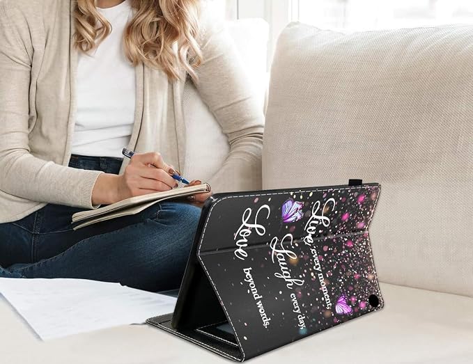 Case for All-New Amazon Fire HD 10 &amp 10 Plus Tablet 10.1 (13th/11th Generation 2023/2021 Release) - Slim PU Leather Folio Smart Cover with Auto Wake/Sleep Bible Verse Psalm 46:5