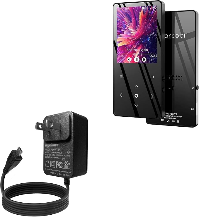 BoxWave Charger Compatible with Colorcool M10 (2.8 in) - Wall Charger Direct (15W) Rapid Charge Your Device with Built-in 3ft Cable