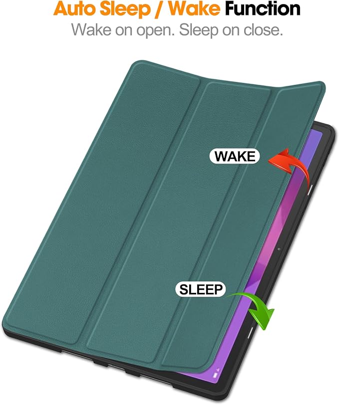 YRH for Idea Tab Pro 12.7 inch Case 2025 with Pen Holder Soft TPU Back Tablet Cover Case with Auto/Sleep (Black)