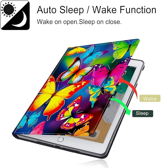 for Microsoft Surface GO 3/GO 2 Case with Adjustable Stand &amp Auto Wake/Sleep PU Leather Slim Smart Protect Cover - African Women Red Hair