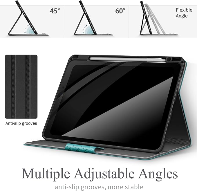 auaua Case for iPad Pro 11 inch (4th 3rd 2nd &amp 1st Gen) with Pencil Holder Auto Sleep/Wake PU Leather (Brown)