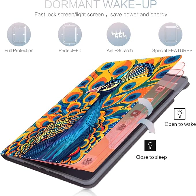 Case for Samsung Galaxy Tab S10 FE Plus 13.1 Inch 2025 Model (SM-X620/X626)Slim Folding Stand Cover with Auto Wake/Sleep for Samsung Galaxy Tab S10 FE Plus ，Painting Autumn Trees