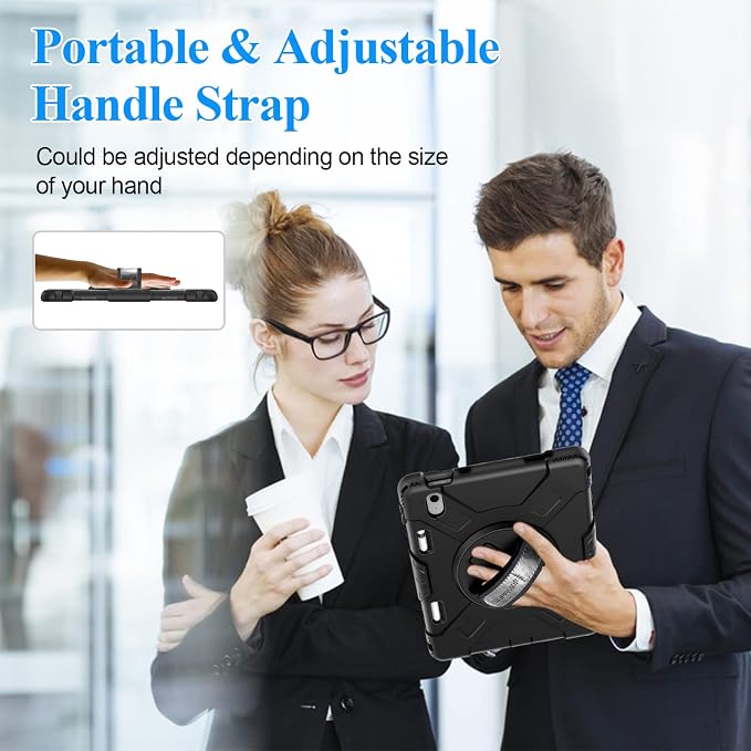 SUPFIVES Case for iPad (A16) 11th/10th Generation 2022/2025 Full-Body Drop Protection Cover for iPad 10th Gen 10.9/11 inch with Screen Protector 360° Rotate Stand Shoulder Strap Pencil Holder