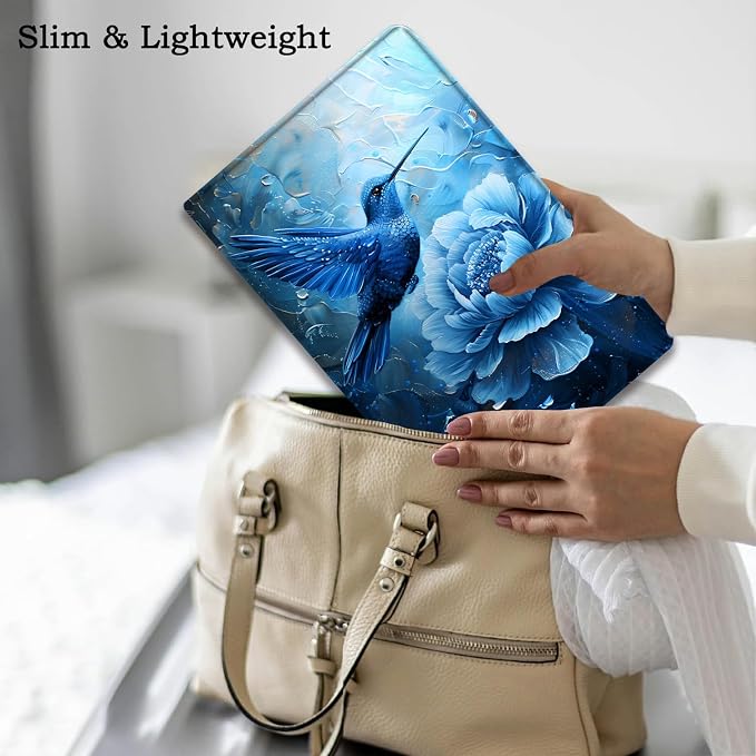 Case for Samsung Galaxy Tab A11 + Plus/A9 + Plus 11 Inch 2025/2023 Ultra-Thin Multi-Angle Protective Cover with Auto Sleep/Wake Black Cat and the Blue Flower