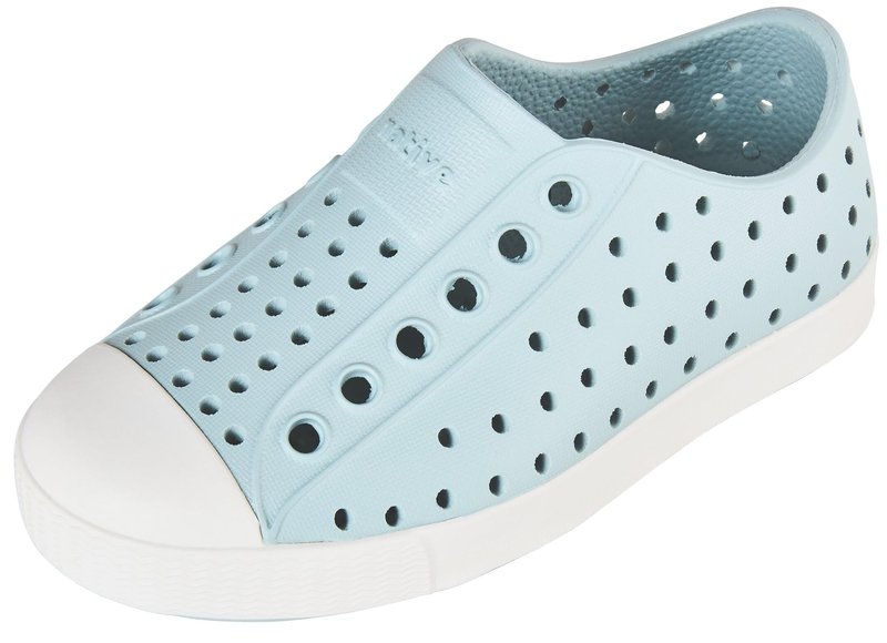 Native Shoes Unisex-Kids Jefferson Sneakers, Skip Blue/Shell White, 7 Toddler