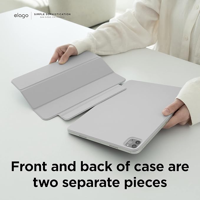 elago Case for iPad Air 11(M4 M3 M2) 5th 4th / Pro 11(1st) - iPad Case with Magnetic Attachment to Metal Compatible with Apple Pencil and elago’s Pencil case (Blue)