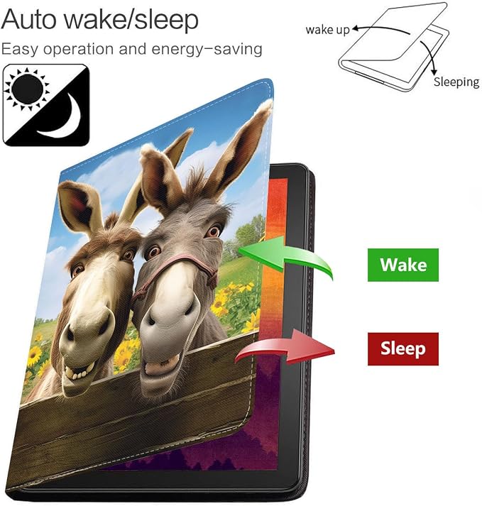 Case for Samsung Galaxy Tab S10 Lite/ S10 FE/ S9 FE 5G 10.9 Inch/ S9 11 Inch - Slim PU Leather Folding Stand Folio Cover with Auto Sleep/Wake - African American Girl